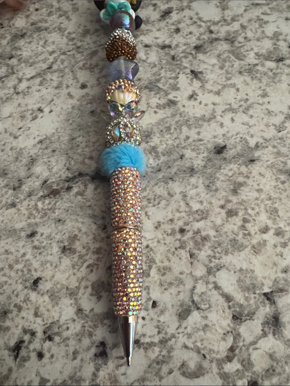 NWOT Disney Doorables Pixel Perfect Jasmine Beaded Pen Handmade by Me